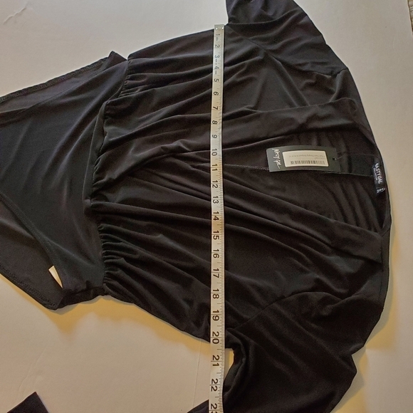 Nasty Gal Black V-Neck Bodysuit Sz 8 - Picture 7 of 12